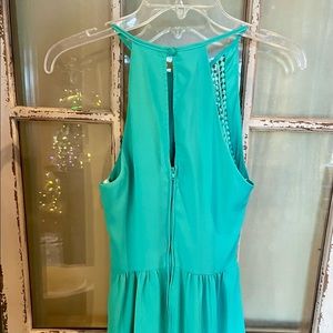 B. Darlin teal and green loose fancy dress